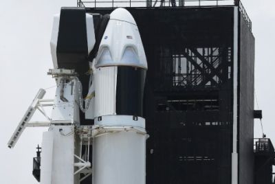 The Crew Dragon capsule