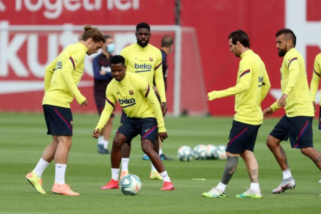 Barcelona Training session