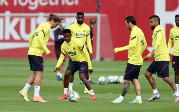 Barcelona Training session