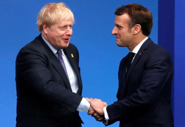 Johnson and Macron during NATO Summit