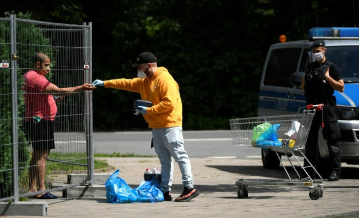 Person Delivering Groceries