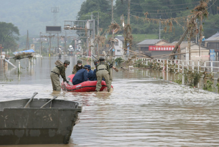 Searches as dozens feared dead in Japan