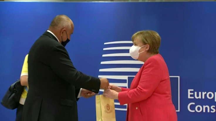 Angela Merkel and Portuguese PM Antonio Costa