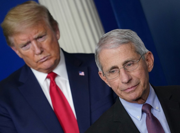 Donald Trump and Dr Anthony Fauci