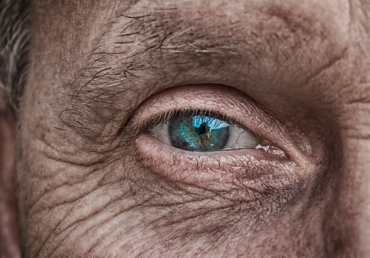 Eye of old woman