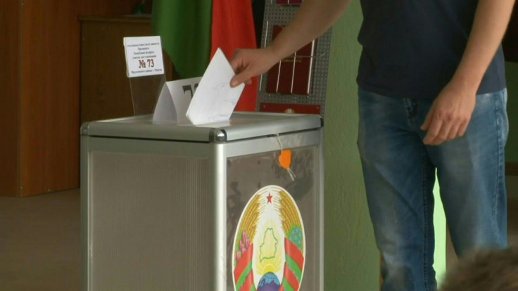 Voters cast ballots in Belarus