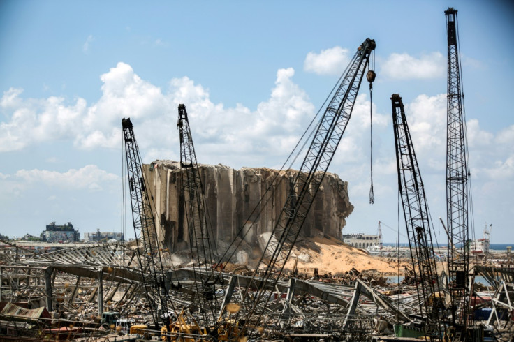 Cranes at the port of Beirut