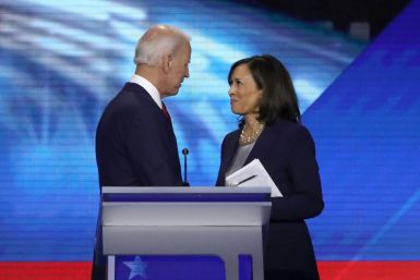 Joe Biden and his newly-announced running mate 