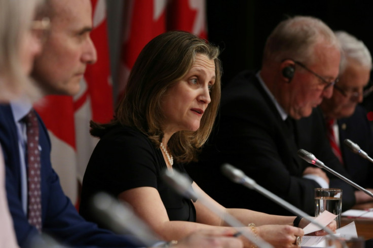 Freeland named Canada's first female finance minister