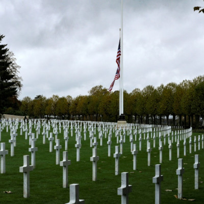 Tombs at the Aisne-Marne American Cemetery