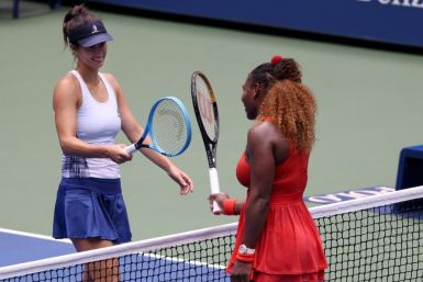 Serena Williams and Tsvetana Pironkova
