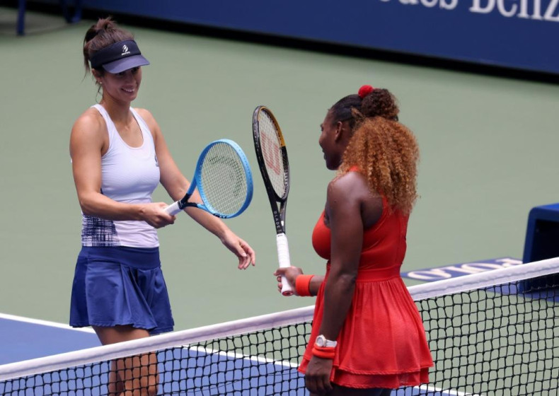 Serena Williams and Tsvetana Pironkova
