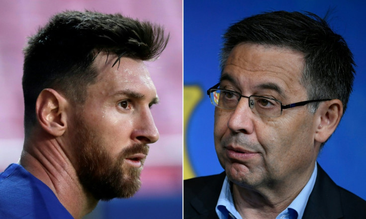 Lionel Messi and Josep Maria Bartomeu