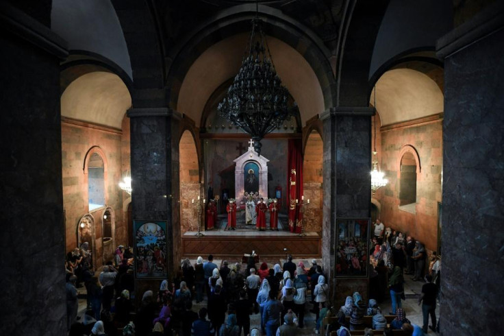 Armenian worshippers