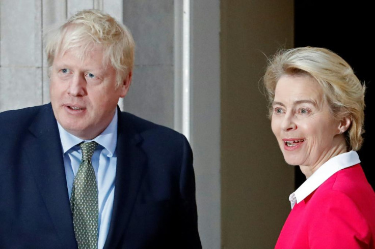 Boris Johnson and Ursula von der Leyen