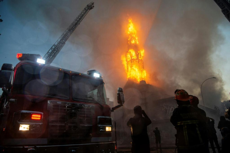 Firefighters in Chile