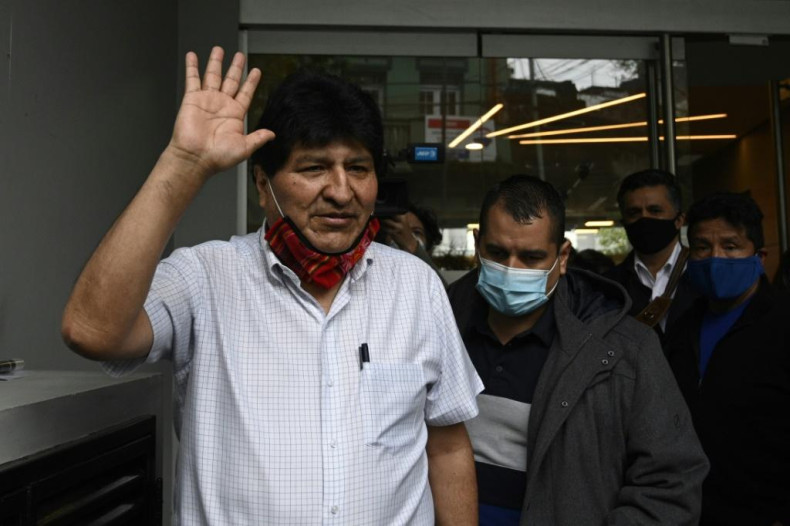 Former Bolivian president Evo Morales