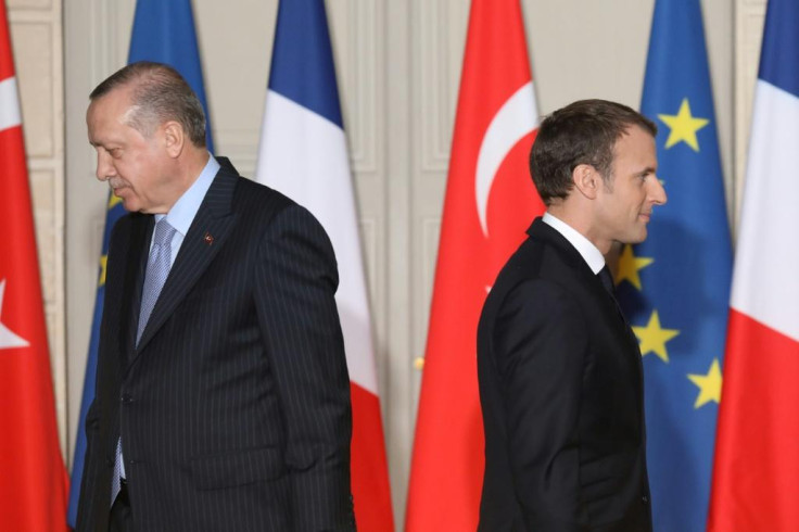 Turkey's Erdogan and France's Macron 