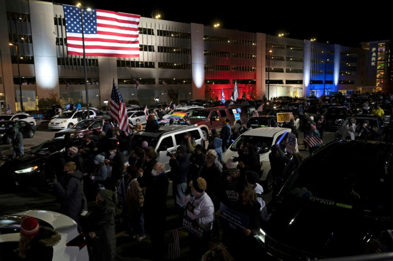 Joe Biden's drive-in rally in Pittsburgh
