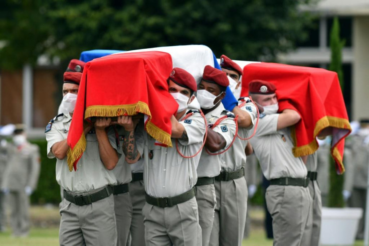 French soldiers' funeral