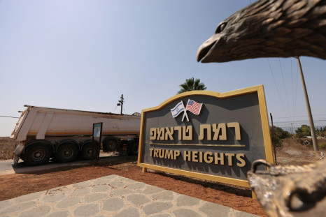 An Israeli settlement on occupied Golan Heights