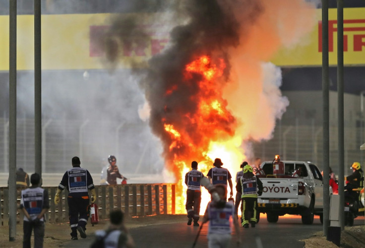 Grosjean crash