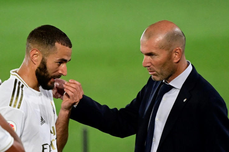 Karim Benzema and Zinedine Zidane