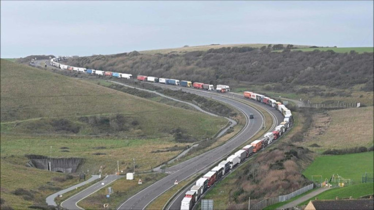 Long Lorry Queues 