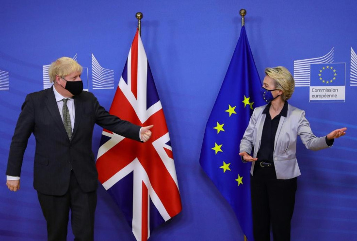 Boris Johnson and Ursula von der Leyen