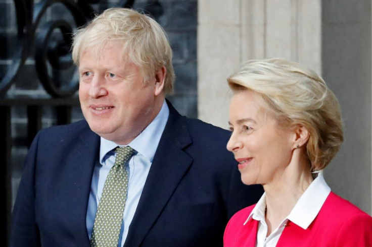 Boris Johnson and Ursula von der Leyen