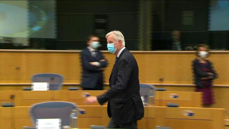 Barnier briefs the European Parliament