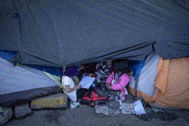 Mexico migrant camp