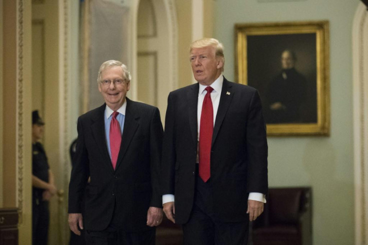  Donald Trump (R) and Mitch McConnell