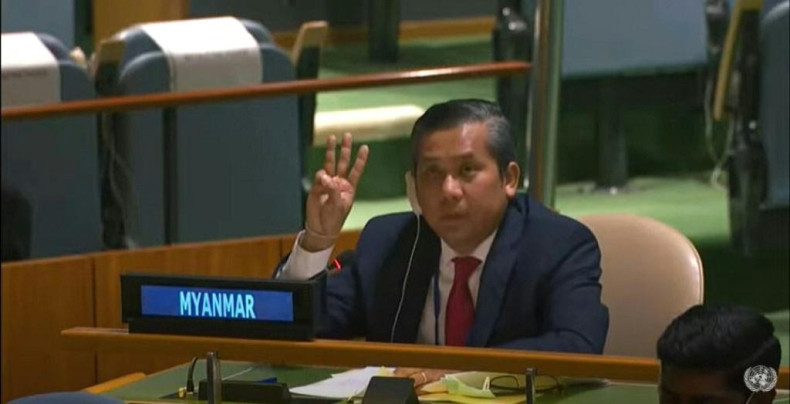 Myanmar's UN ambassador Kyaw Moe Tun