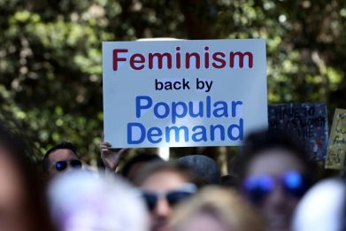 Gender equality protest in Australia