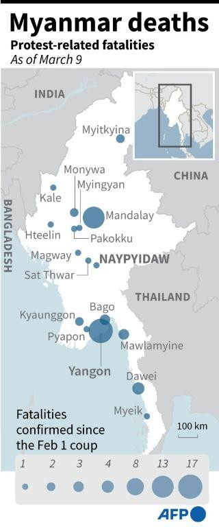 Map of Myanmar