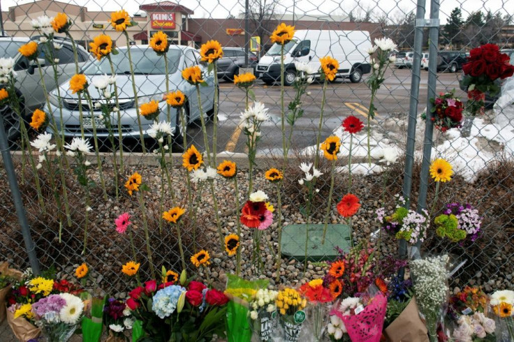 Flowers for shooting victims