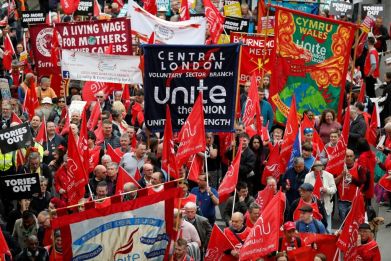 UK labour protest