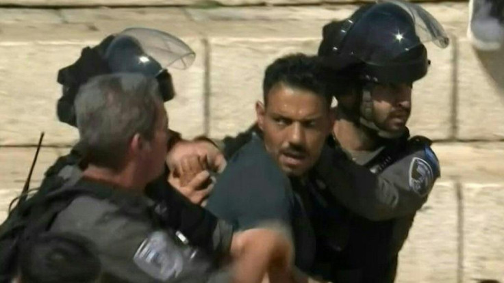Palestinan protesters