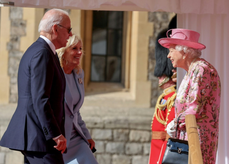 Queen Elizabeth II and Joe Biden