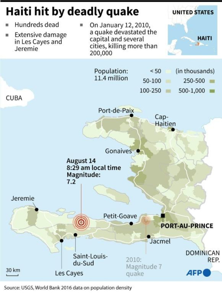 Haiti quake epicentre