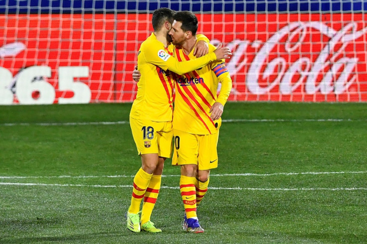 Lionel Messi and Jordi Alba