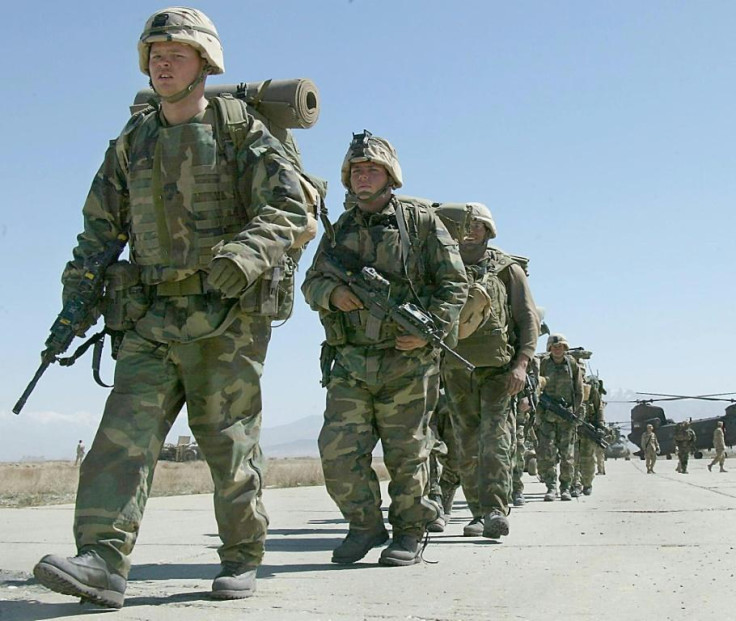 US soldiers arrive at Bagram Air Base