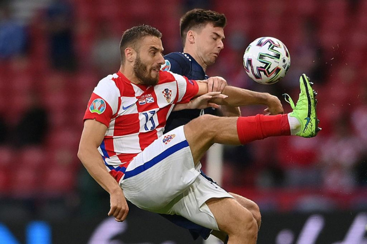  Croatian midfielder Nikola Vlasic (left) 