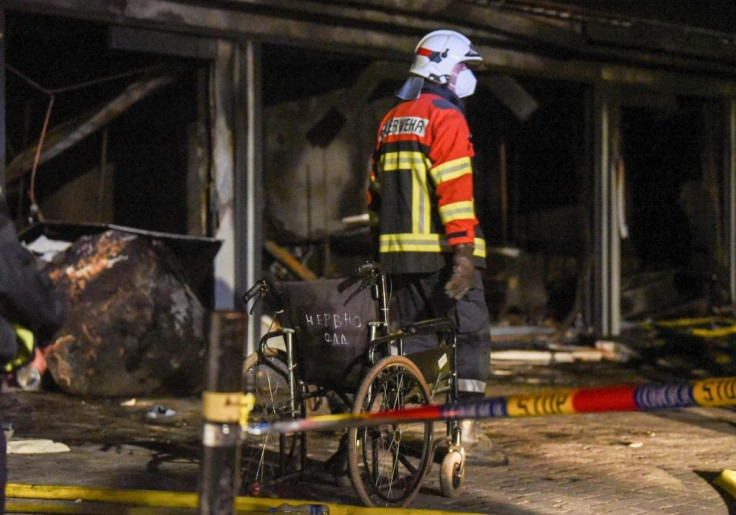 Macedonia hospital fire