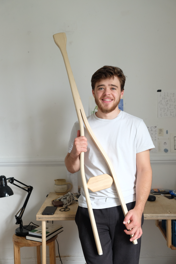 Cameron Rowley and his winning design Cameron Rowley and his winning design