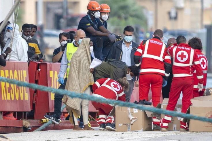 Red Cross workers