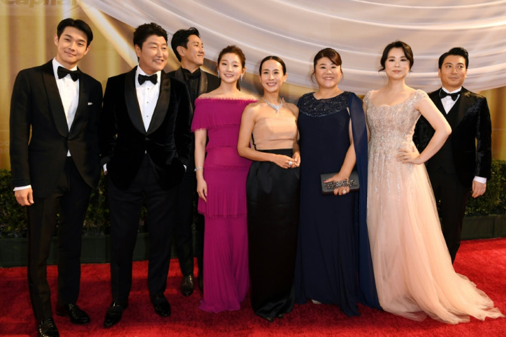 Cast of South Korean film 'Parasite'
