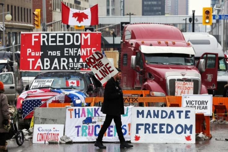 Canada truckers protest