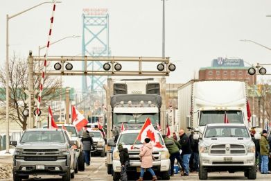 Canada truckers protest